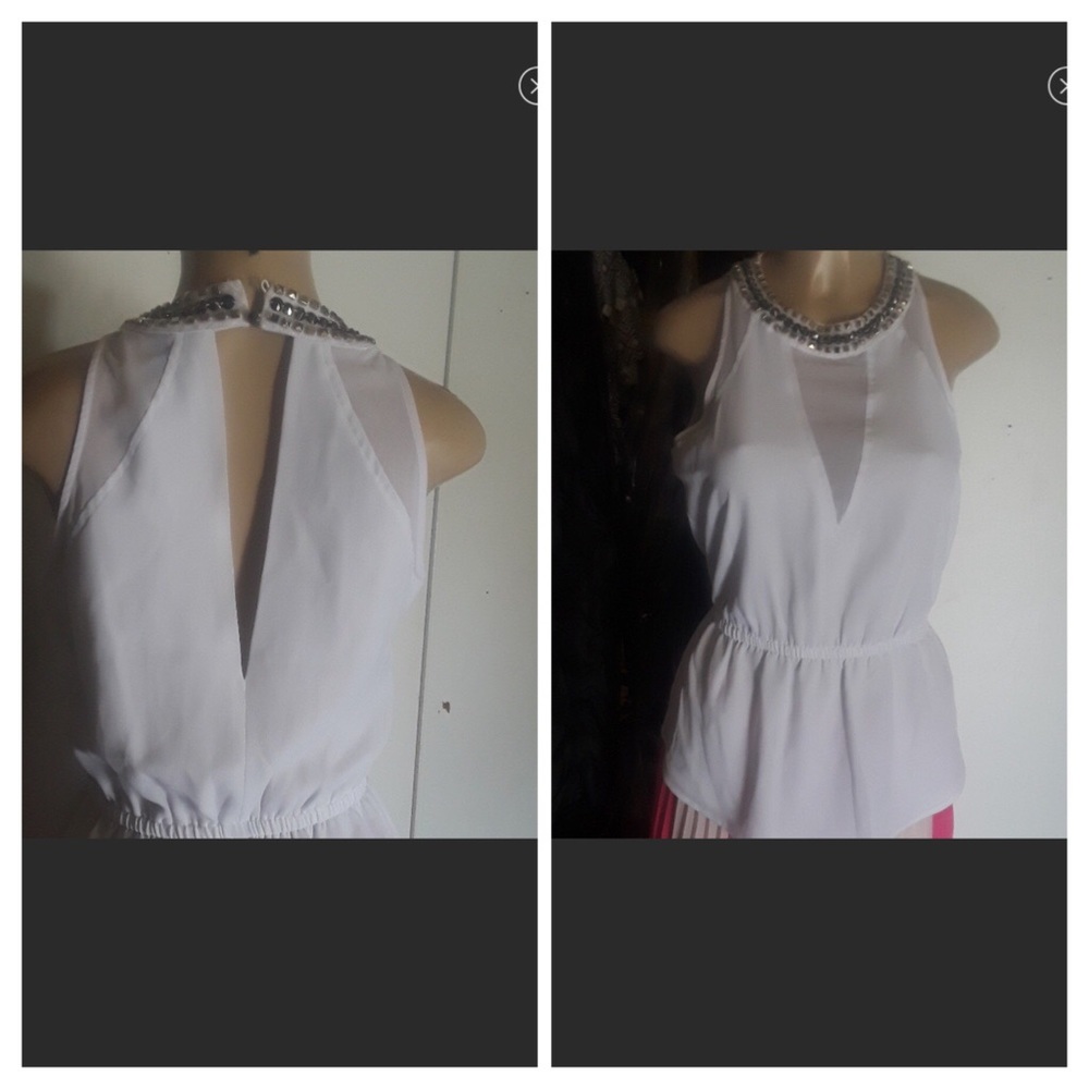 Peplum bebe top.